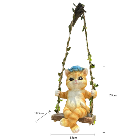 Cat Garden Outdoor Courtyard Home Resin Pendant — image 1