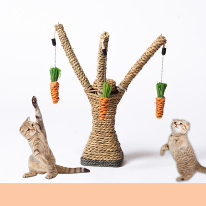Cat Tree Tower Furniture Kitten Playhouse Sisal Scratching Posts Cat Jumping Platforms With Soft Mat — image 1