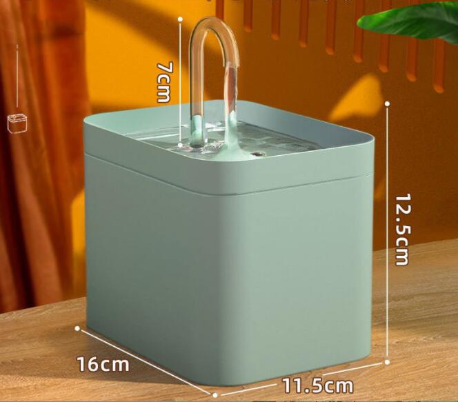 Cat Water Fountain Auto Filter USB Electric Mute Cat Drinker Bowl 1.5L Recirculate Filtring Drinker for Cats — image 5