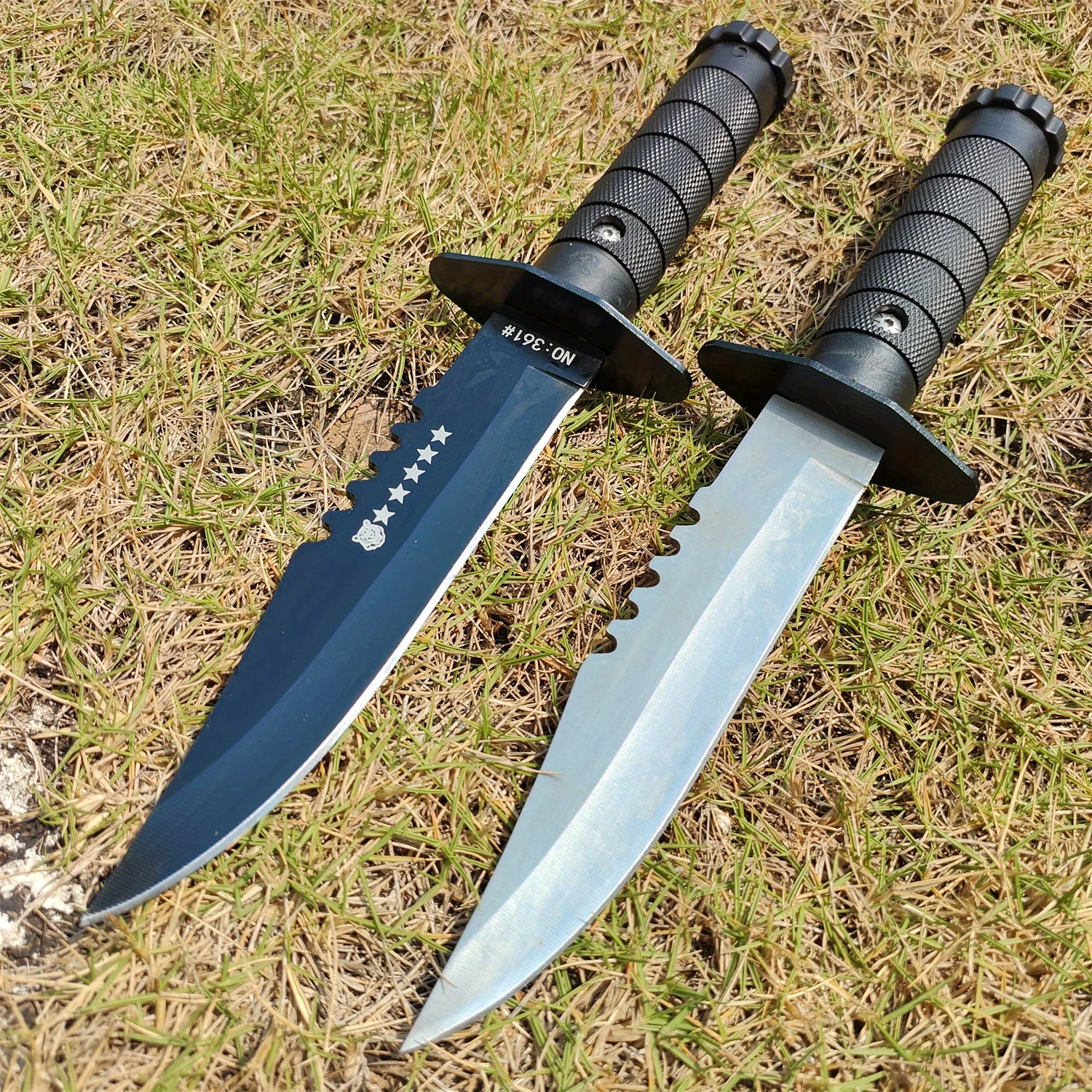 Outdoor Tactical Survival Knife - High Hardness Stainless Steel Fixed Blade with Sheath, Ergonomic Non-Slip Handle for Camping — image 1