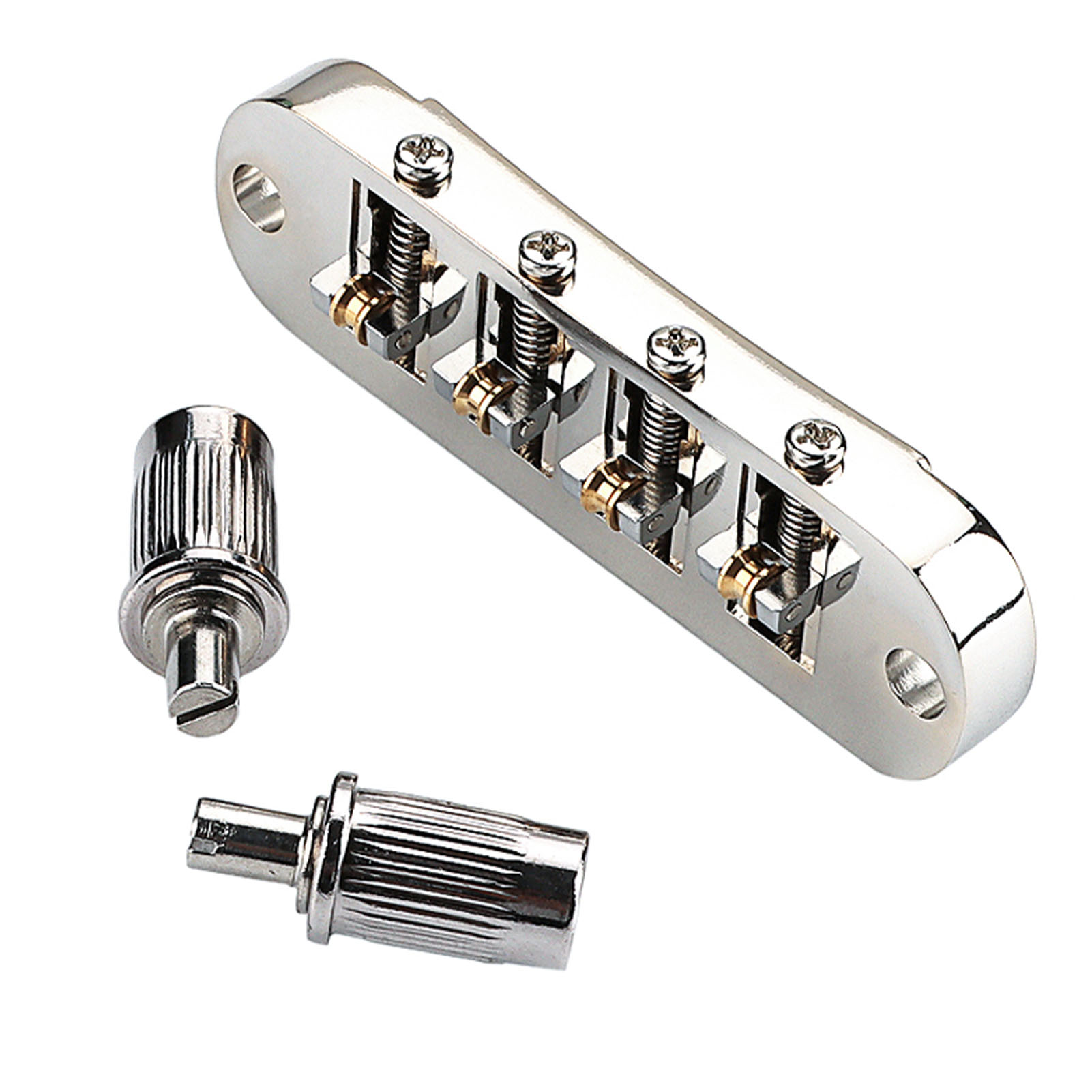 Roller Saddle Bridge Replacement Lightweight 4 String Guitar Bridge For Bass Guitars — image 4