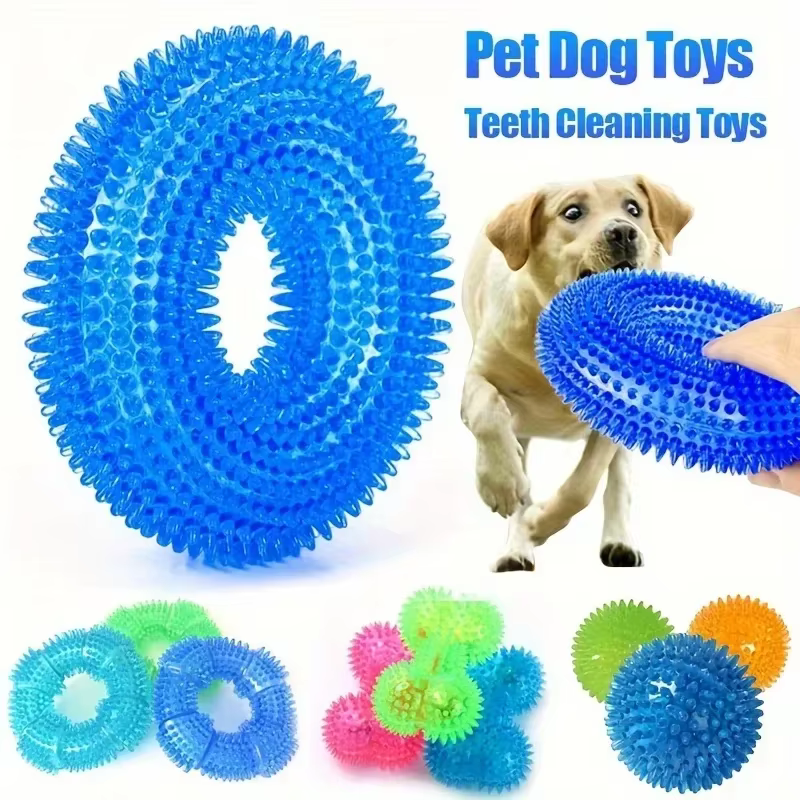 Dog toy sound balls are suitable for pets to resist biting, squeezing, chewing, gripping, and grinding their teeth — image 1