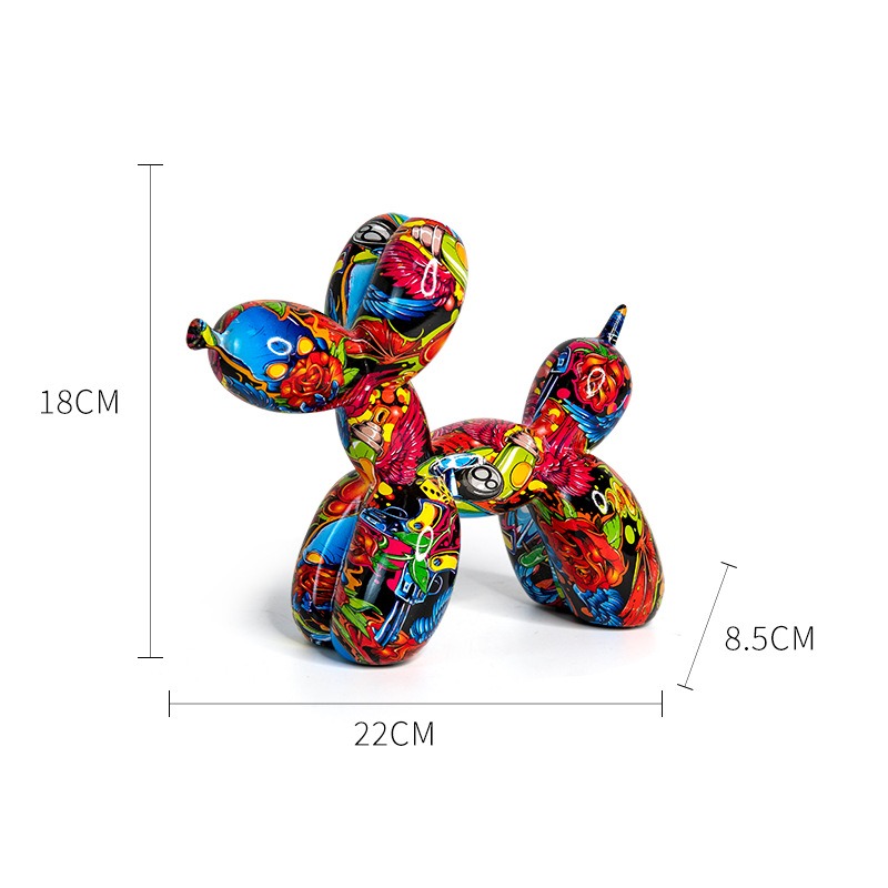 Balloon Dog Resin Ornaments Creative European-Style Home Living Room Soft Furnishing Crafts Desktop Decorations — image 11
