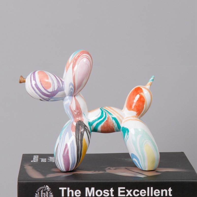 Fluid Balloon Dog Resin Decoration Creative Living Room Home Crafts Desktop Decoration — image 9
