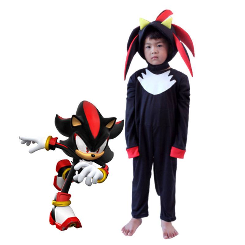 Super Sonic Black Cosplay Costume for Kids Super Sonic the Hedgehog Character Outfit — image 4
