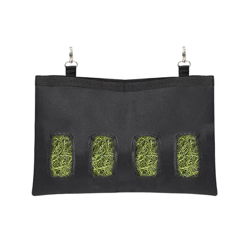 Bolsa de Alimento para Conejo Bolsillo Suspendido Contenedor Rápido Negro Duradero para Conejos Caviares y Pequeños Animales Menores — imagen 6