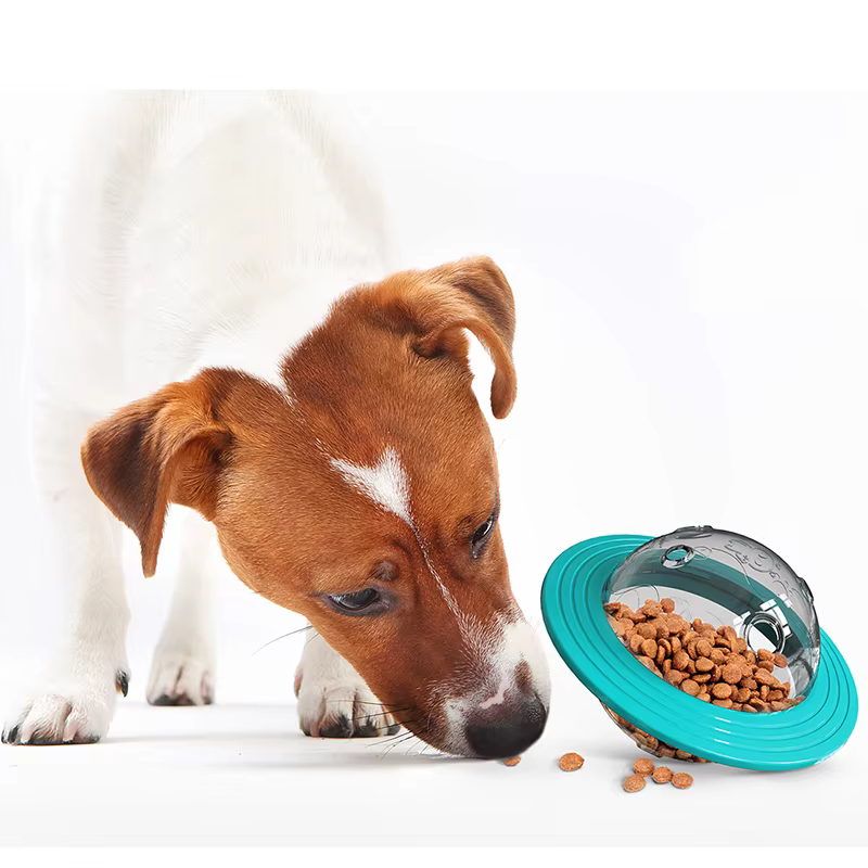 Dog Flying Saucer Toys Chew Leaking Slow Food Feeder — image 3