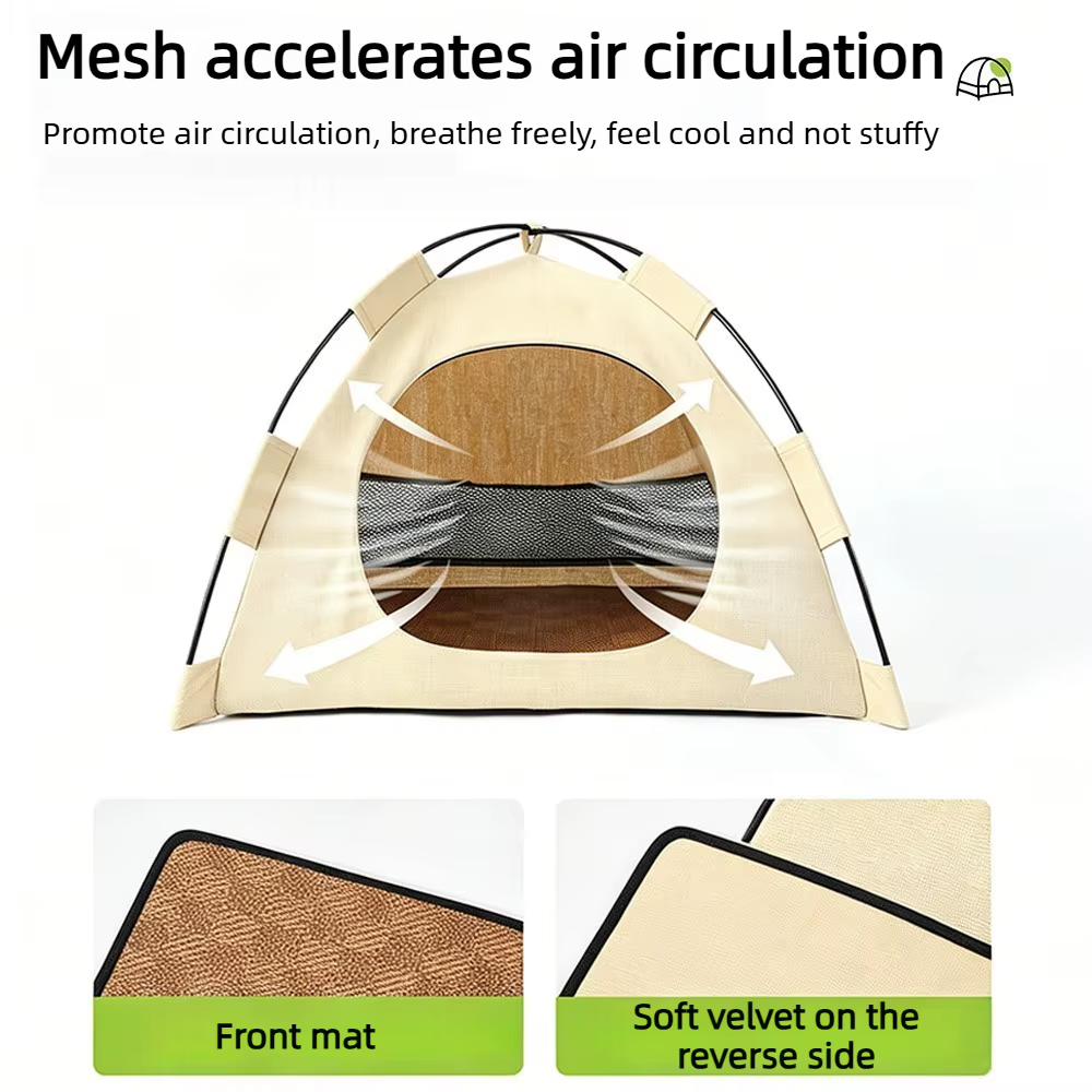 Cama Tenda para Mascotas: Casa, Accesorios, Almohadillas Cálidas, Muebles Sofá, Cestas, Camas, Kit de Tendas de Guisantes de Invierno para Gatitos — imagen 4