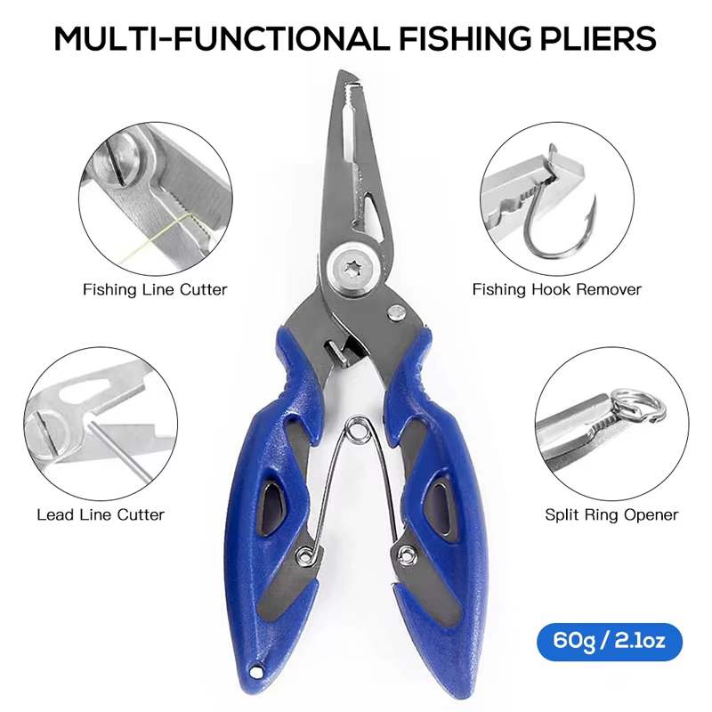 Set de 263 Piezas de Accesorios de Pesca al Aire Libre con Caja de Aparejos, Incluye Alicate, Anzuelos, Plomos, Giratorios y Broches — imagen 3