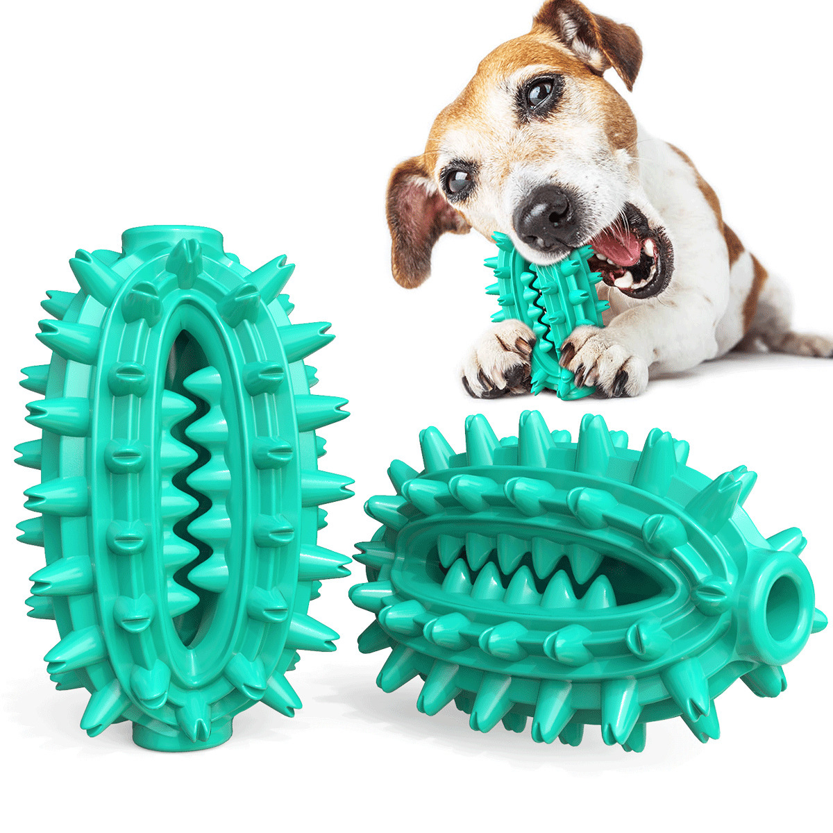 Pelota de mordisqueo para perros con succión y cuerda de tirar con fugas — imagen 1