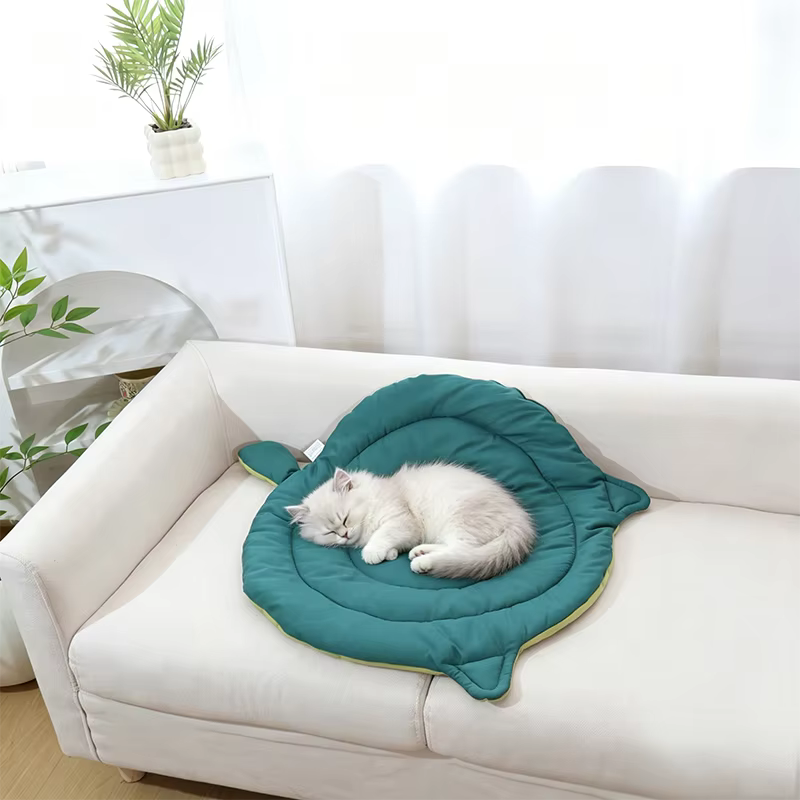 Dog Bed Mat for Sleeping, Big Face Cat Style Cat Bed Pad for All Seasons, Soft Breathable Washable Pet Cushion for Cats Dogs — image 3