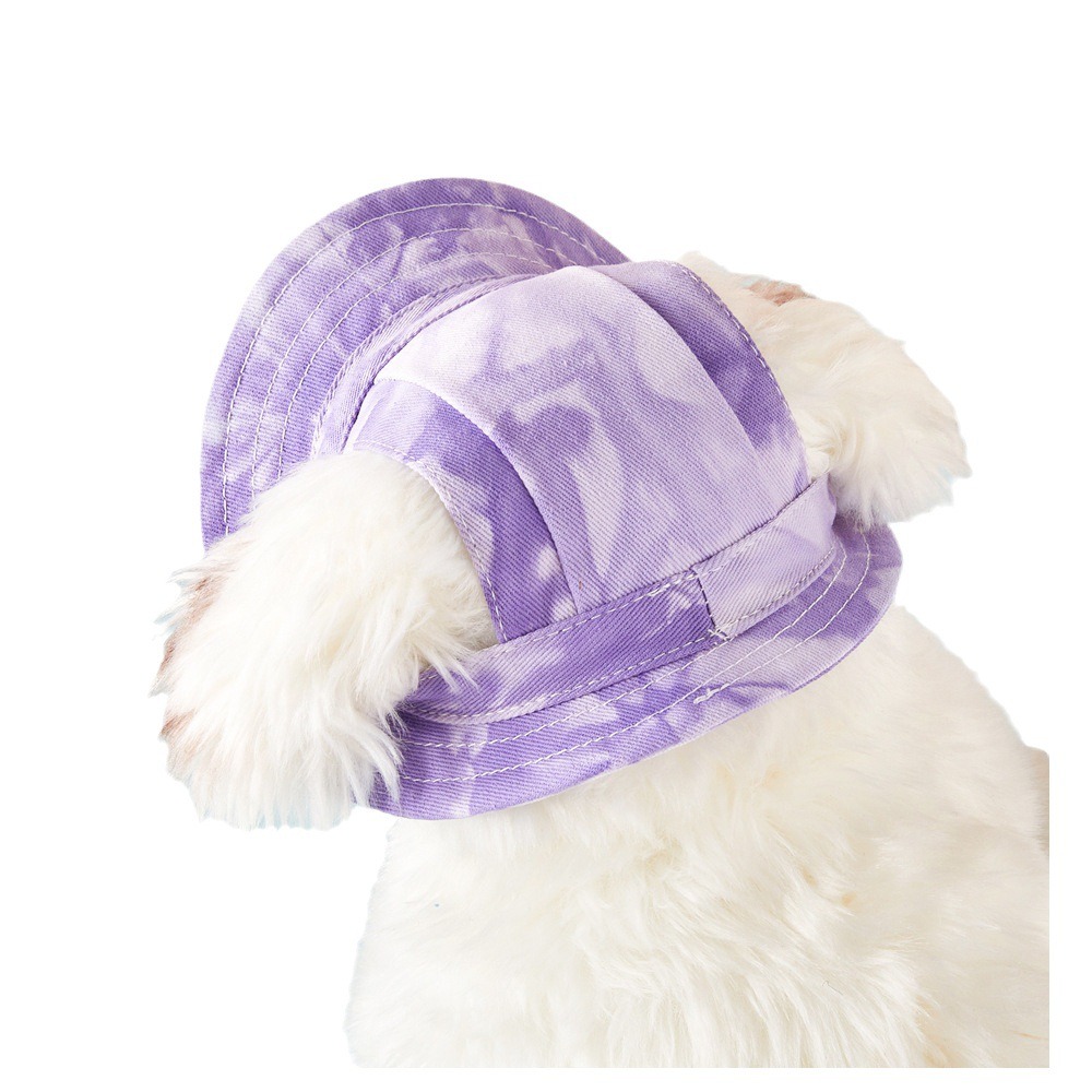 Nuevo Sombrero para Mascotas con Orejas, Algodón, Lazo Teñido, Sombrero para Perro, Anti Desgaste, Sombrero Solar — imagen 7