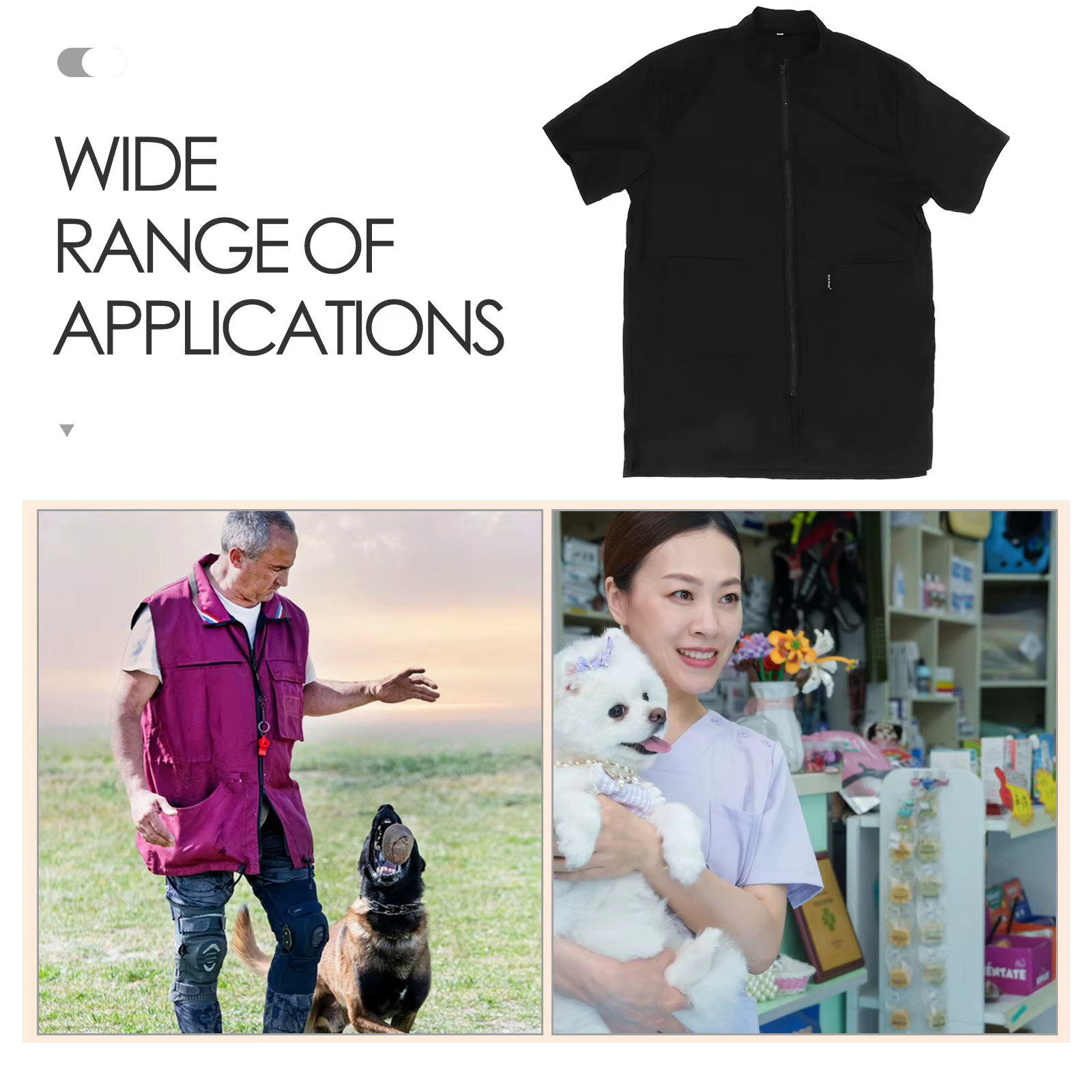 Pet Cosmetologist Clothes Pet Salon Grooming Apron Beautician Bath Waterproof Uniform For Home Outdoor Pet Hospital Pet Grooming — image 5