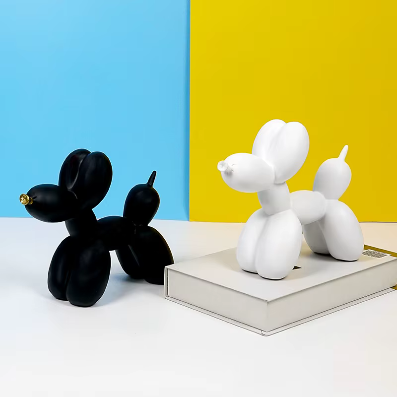 Mat Balloon Dog Nordic Figurine Animals Statue Sculpture Cake Art electroplating Small Antiskid decorations living Dessert Party — image 4