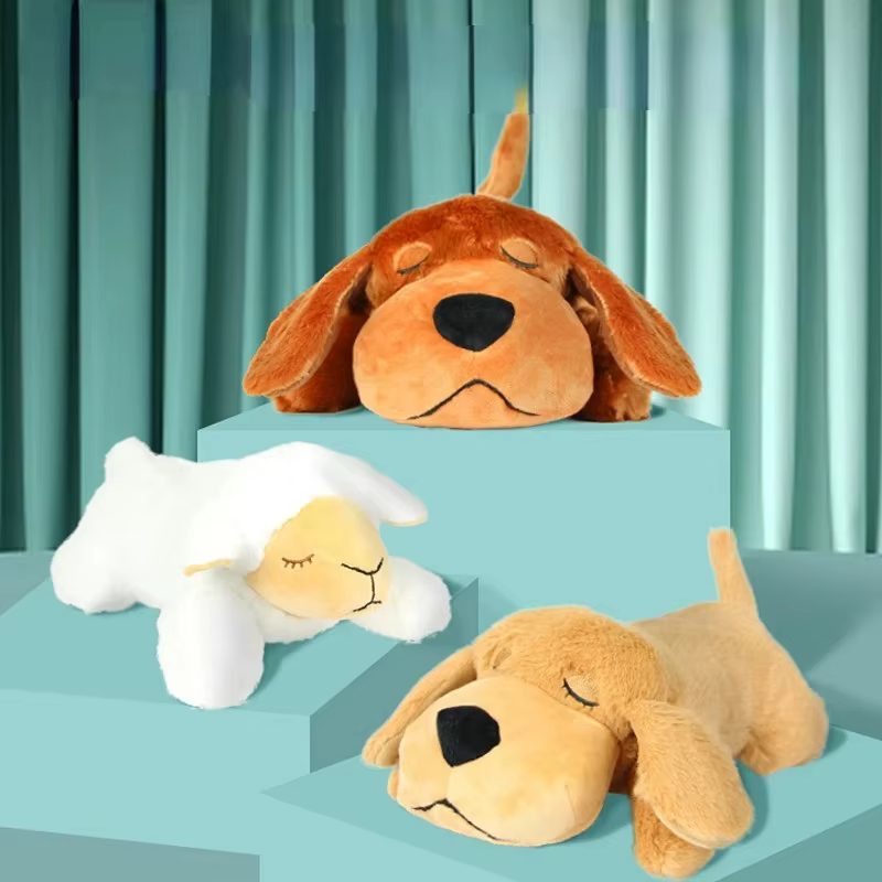 Pet Soothing Toys, Dog Anxiety Companion Sleep Simulation Heartbeat Plush Toys – The Perfect Gift for Your Furry Friend! — image 2