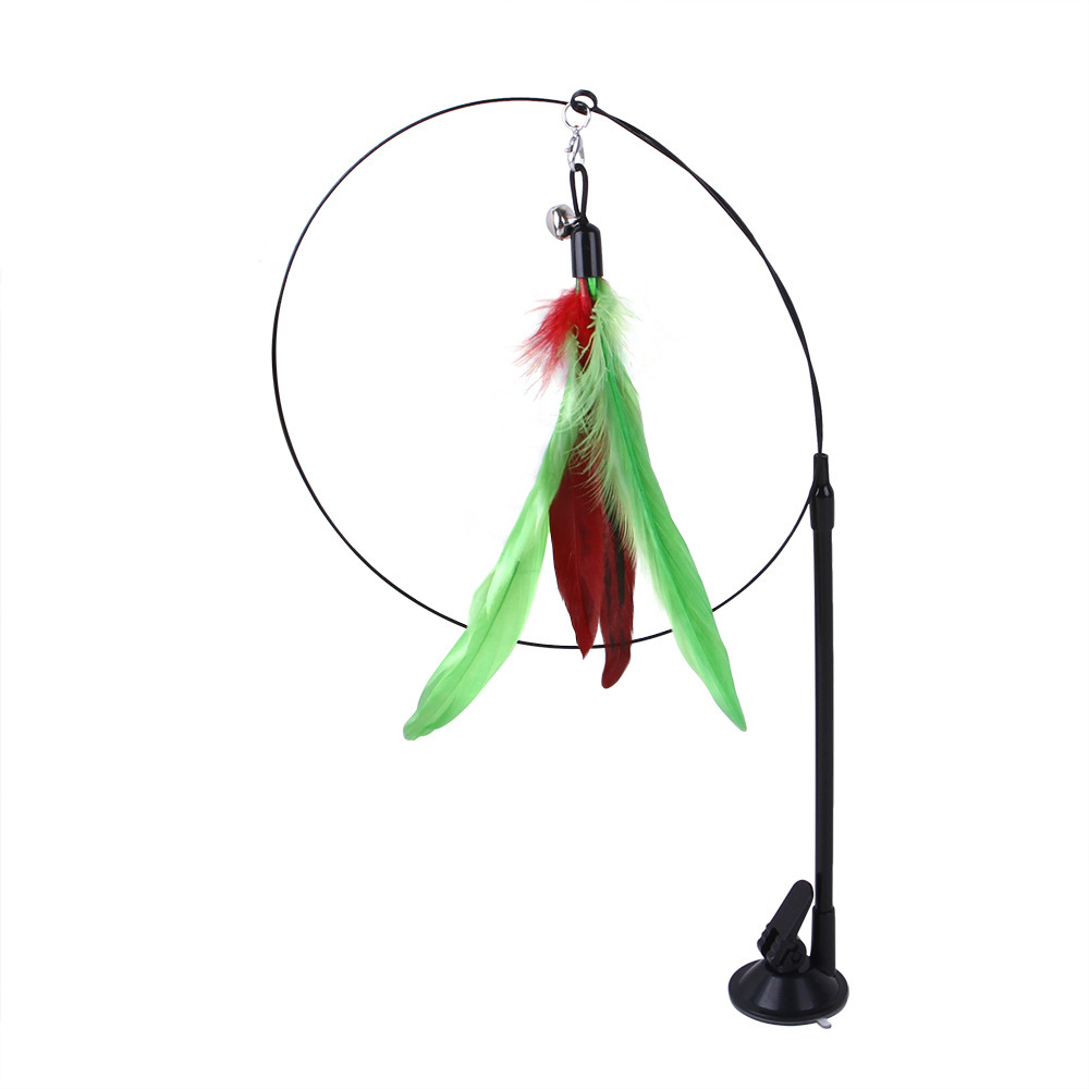 Palito de juguete para gatos con sujeción por cable de acero, intercambiable y con varias cabezas — imagen 9