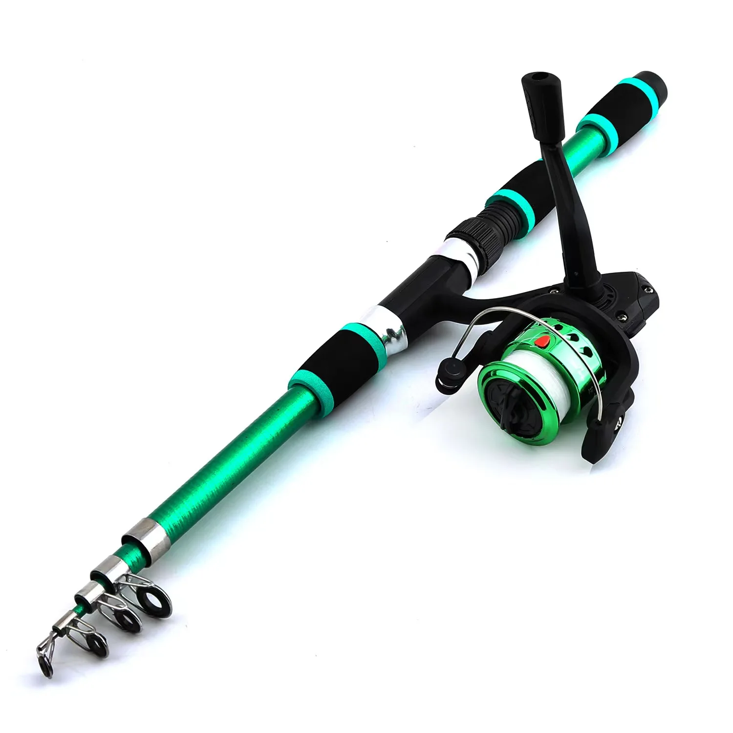 Conjunto de Pescar Completo con Caña Telescopica y Reel de Spinning — imagen 1