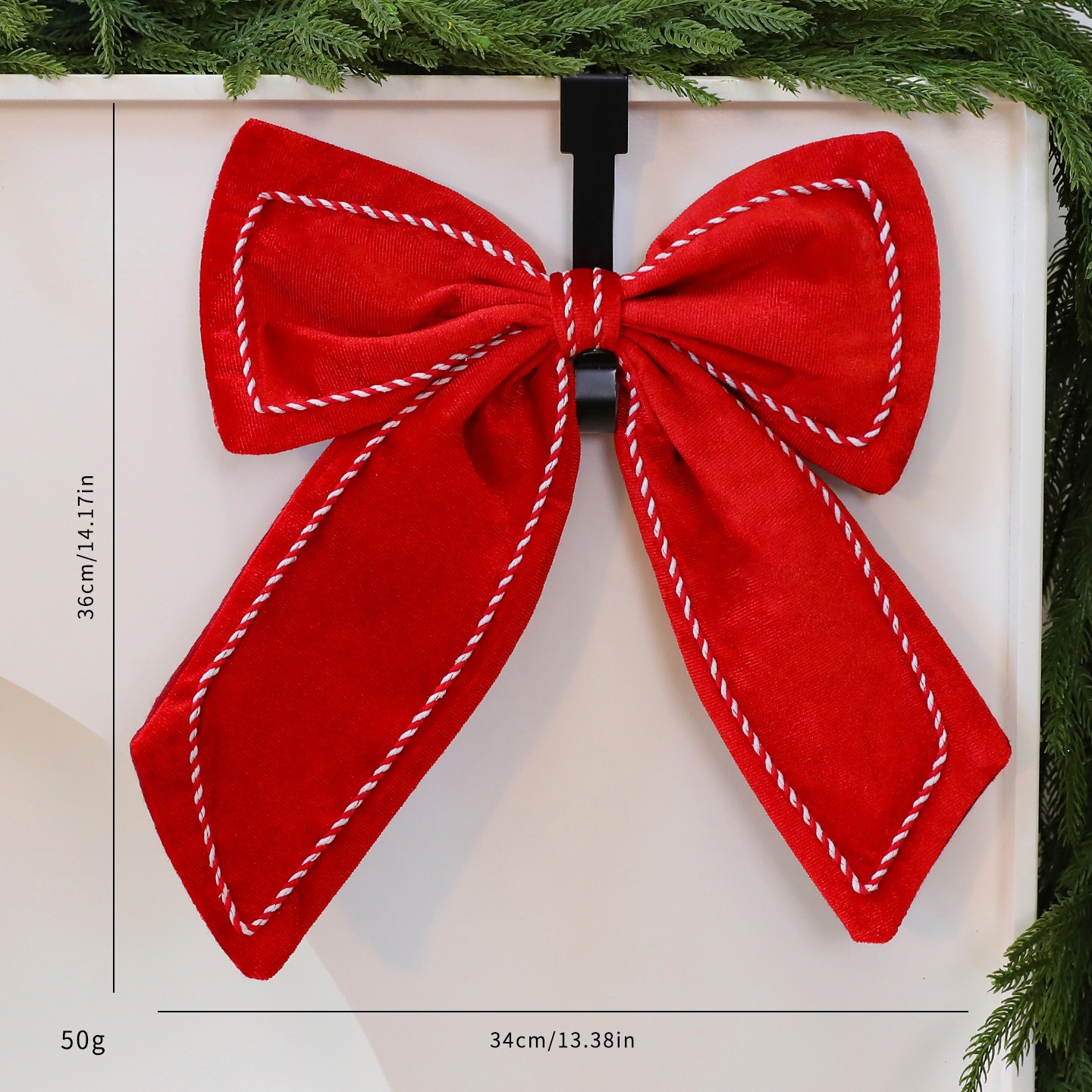 Saint Yuan New Velvet 3D Butterfly Large Christmas Decoration Tree Ornament Window Display Decor — image 7