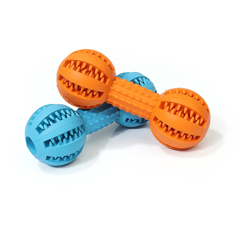Dog Rubber Ball Dog Tooth Cleaning and Grinding Rubber Stoppable Snack Toy — image 2
