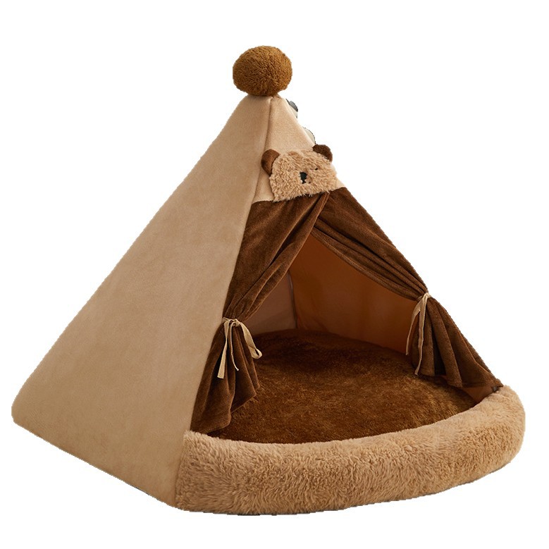Tienda para Mascotas Todo el Año, para Perros Pequeños y Medianos, Tipo Cerrada, Brinda Calidez y Seguridad para Bichón Frisé en Invierno — imagen 1