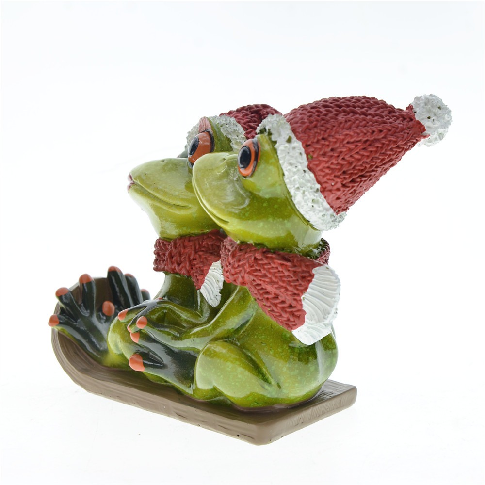 Garden Decoration Couple Frog Resin Craft Decoration — imagen 4