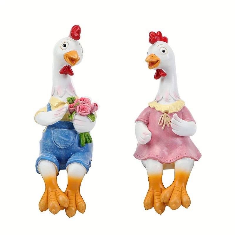 Decoración de Pared para Pollos en Pareja