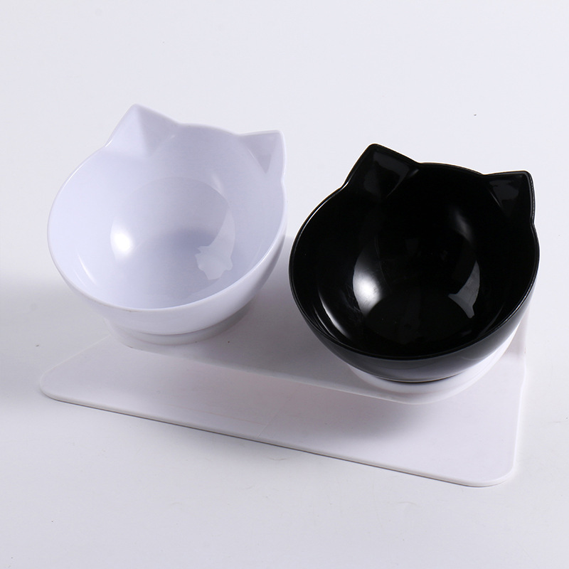 Neck Guard Cat Bowl One-Piece Double Bowl Pet Dog Bowl Oblique Mouth Anti-Overturning Cat And Dog Feeding Pet Bowl — image 6