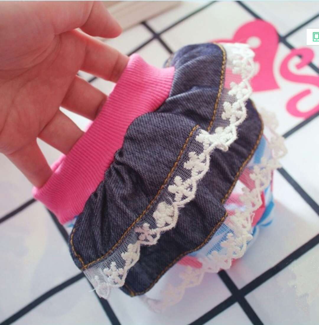 Pet Physiological Pants Lace Princess Menstrual Pants Teddy Panties Bow Dog Physiological Pants — image 2
