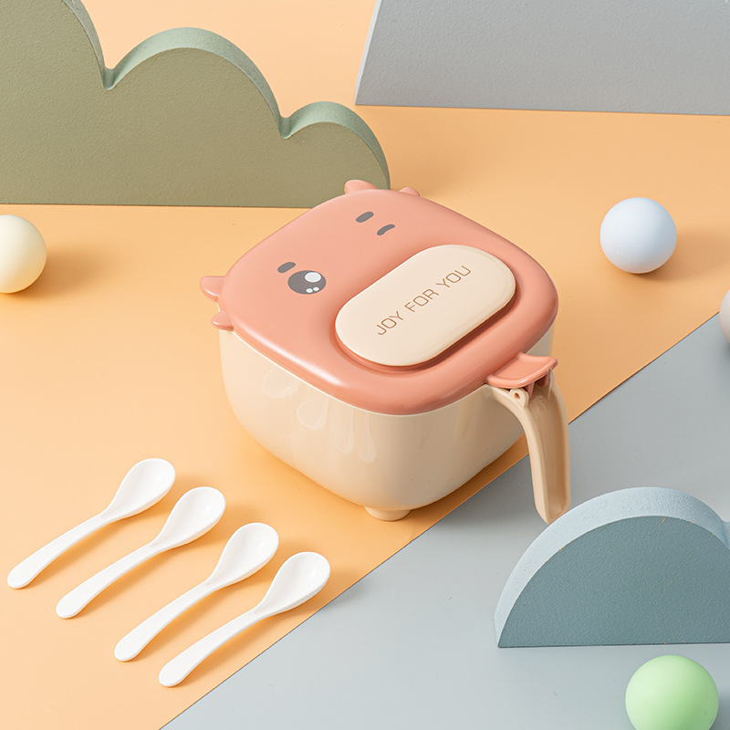 New Cartoon Four-In-One Seasoning Box Large-Capacity Kitchen Compartment Seasoning Box Chicken Salt Seasoning Set Box — image 7