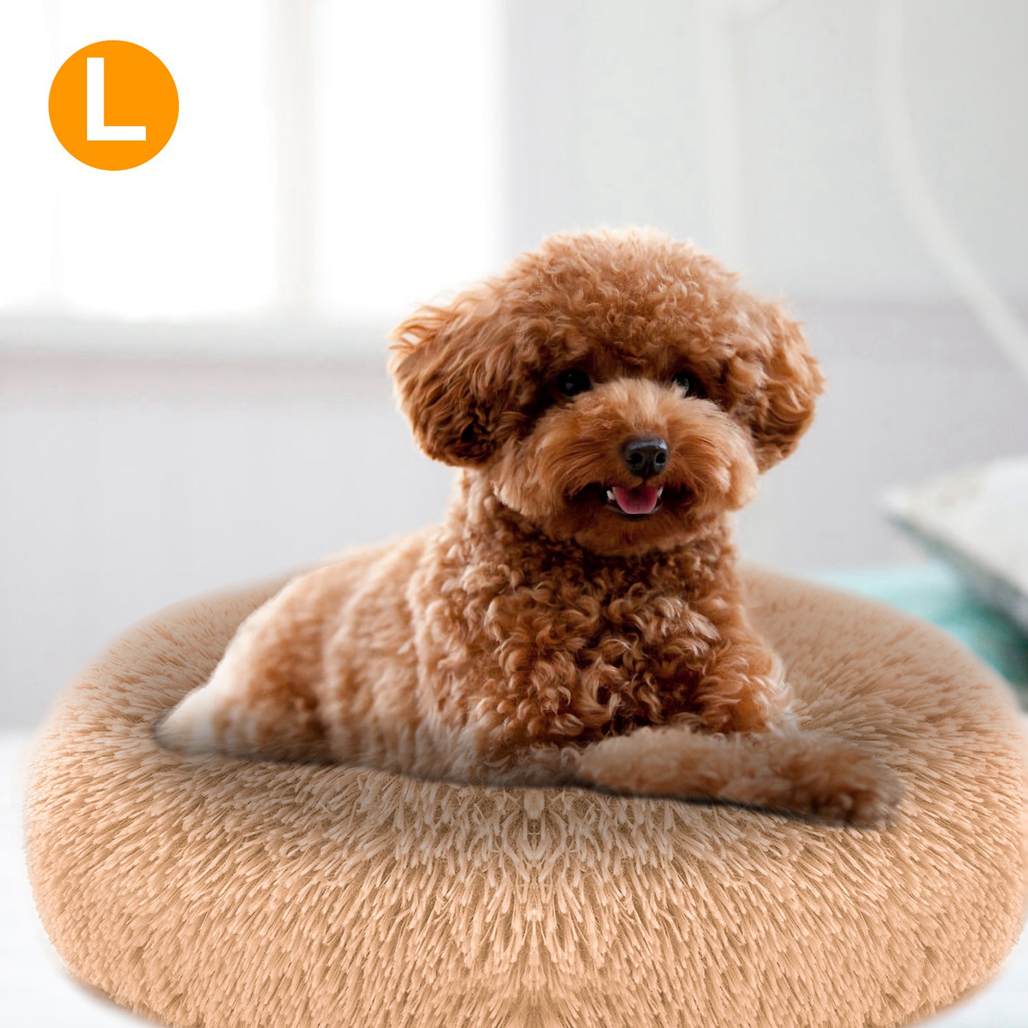 Cama de Pelo Suave para Perros y Gatos, Colchón Cálido Acogedor para Mascotas — imagen 4
