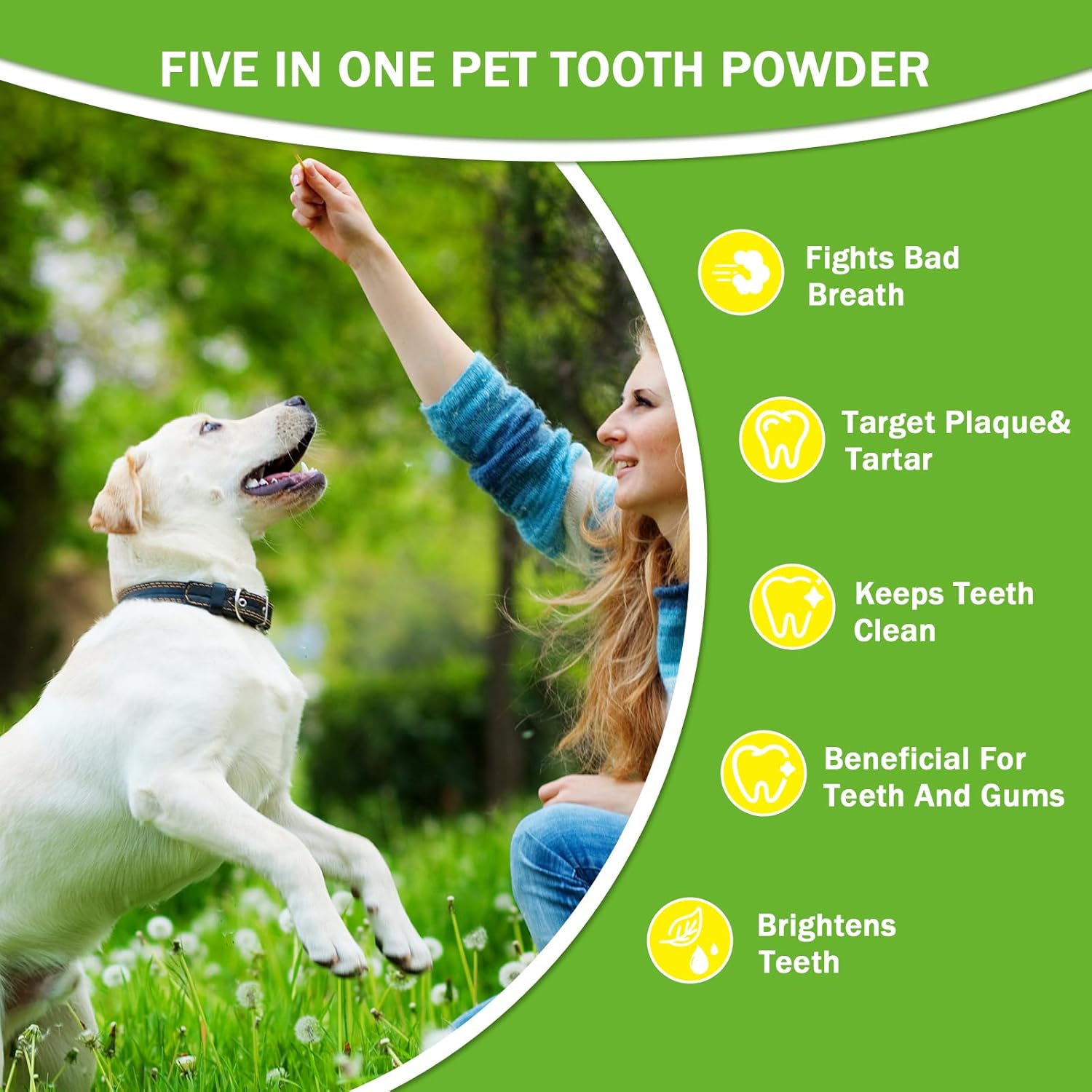 Polvo Dental para Mascotas - Refresca el Aliento, Protege las Encías y Fortalece los Dientes. Un Elemento Esencial para la Higiene Oral Diaria y General — imagen 5