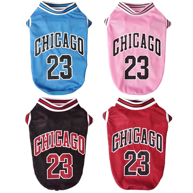 Ropa de Mascotas para Baloncesto Vestido Grande Malla Verano Ropa para Perros — imagen 8