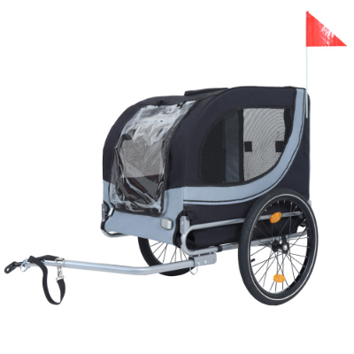Large Folding Bike Trailer For Dogs 120LB Capacity All-Terrain Pet Carrier, Durable Steel Frame For Cycling, Jogging, Camping Outdoor Adventures — imagen 11