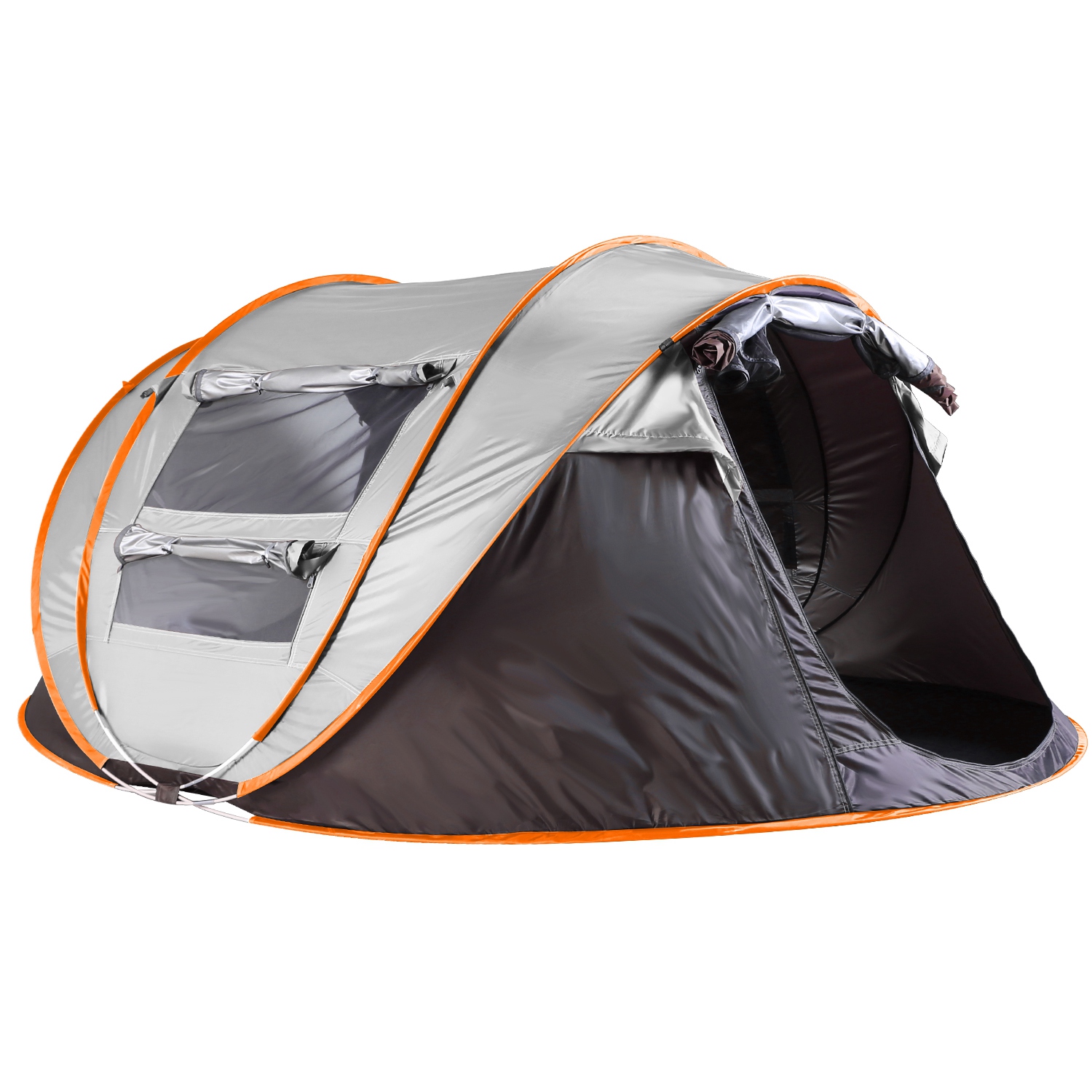 Carpa para 5-8 Personas de Armado Automático, Carpa de Camping Impermeable de Instalación Instantánea con 4 Ventanas con Mosquitero, Bolsa de Transporte, Ideal para Senderismo, Escalada, Aventura y Pesca — imagen 13