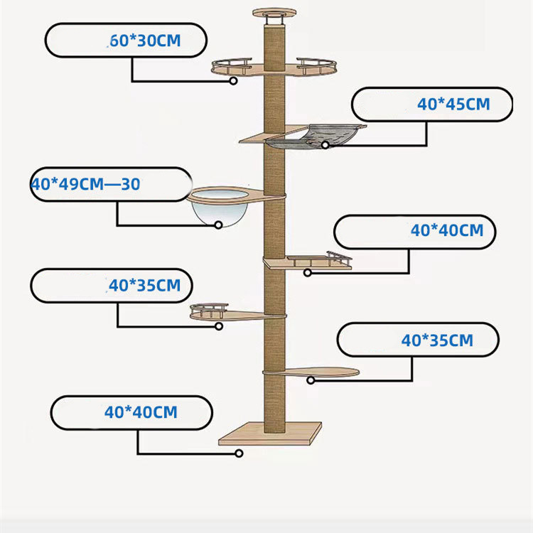 Tongtian Column Climbing Frame Cat Toys — image 1