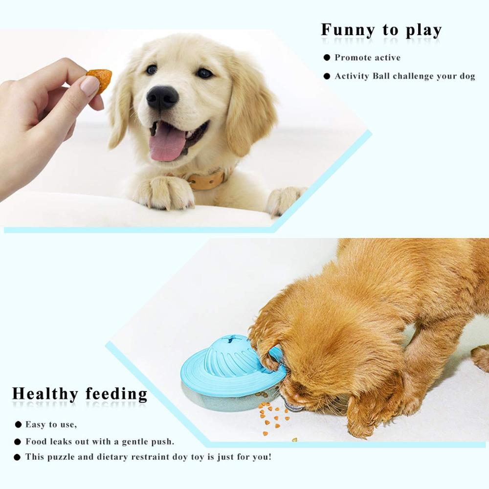 New Dog Toy Ball Pet Supplies Tooth Grinding Toy Natural Rubber Frisbee Cat and Dog Toy Food Leakage Device — image 3