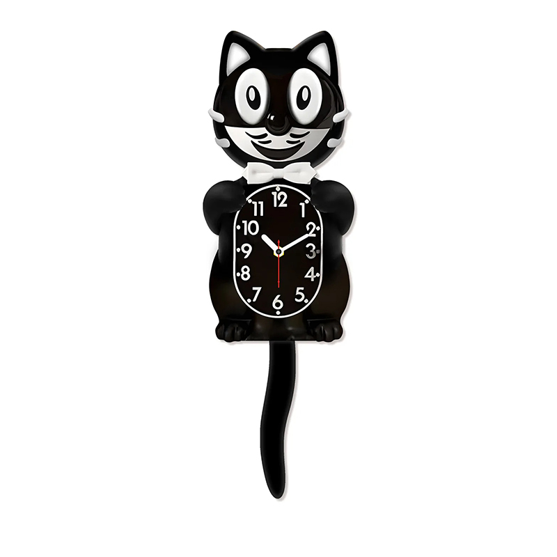 Nueva Clásica Estrella Americana Kit Cat Reloj de Pared: Cola que Se Mueve, Diseño Creativo, Regalo Cálido, Decoración Retro con Diseño Suspendido — imagen 2
