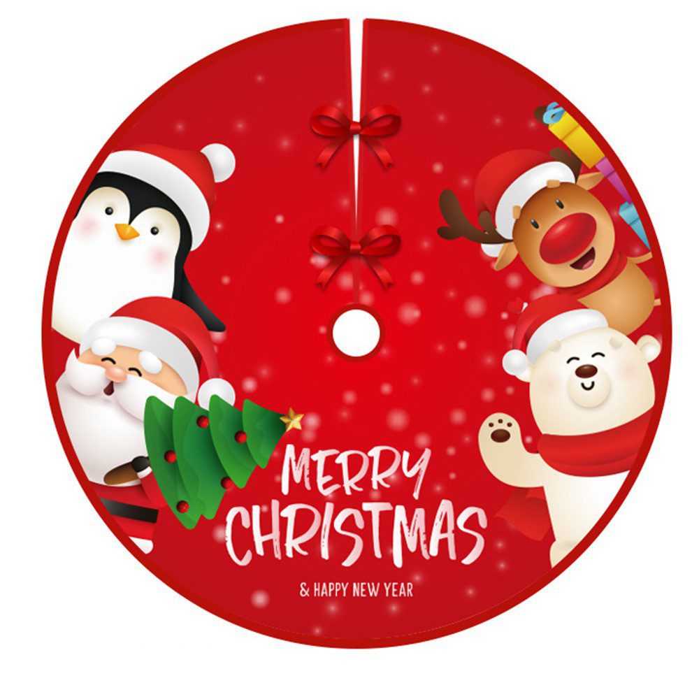 New Christmas Tree Skirt Creative Old Man Snowman Elk Pattern Tree Bottom Decoration Christmas Tree Ornaments — image 12