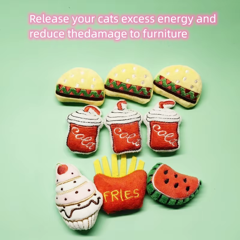 Pet Toy Set Cat Toy Set With Catmint Kitten Plush Catnip Toy With Scent Cat Mini Catnip Chewing Toy Teeth Grinding Pet Supplies — image 3