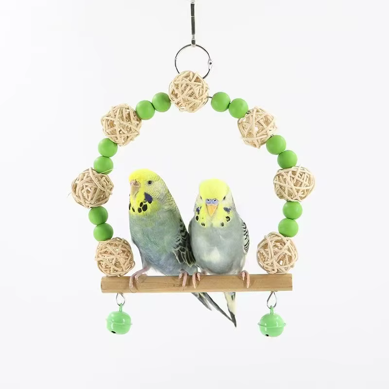 Columpio de juguete para pájaros, Juguete de columpio para loros, Suministros, Hamaca para loros, Juguete para mascotas, Suministros para mascotas, Accesorios para pájaros, Попугаи — imagen 4