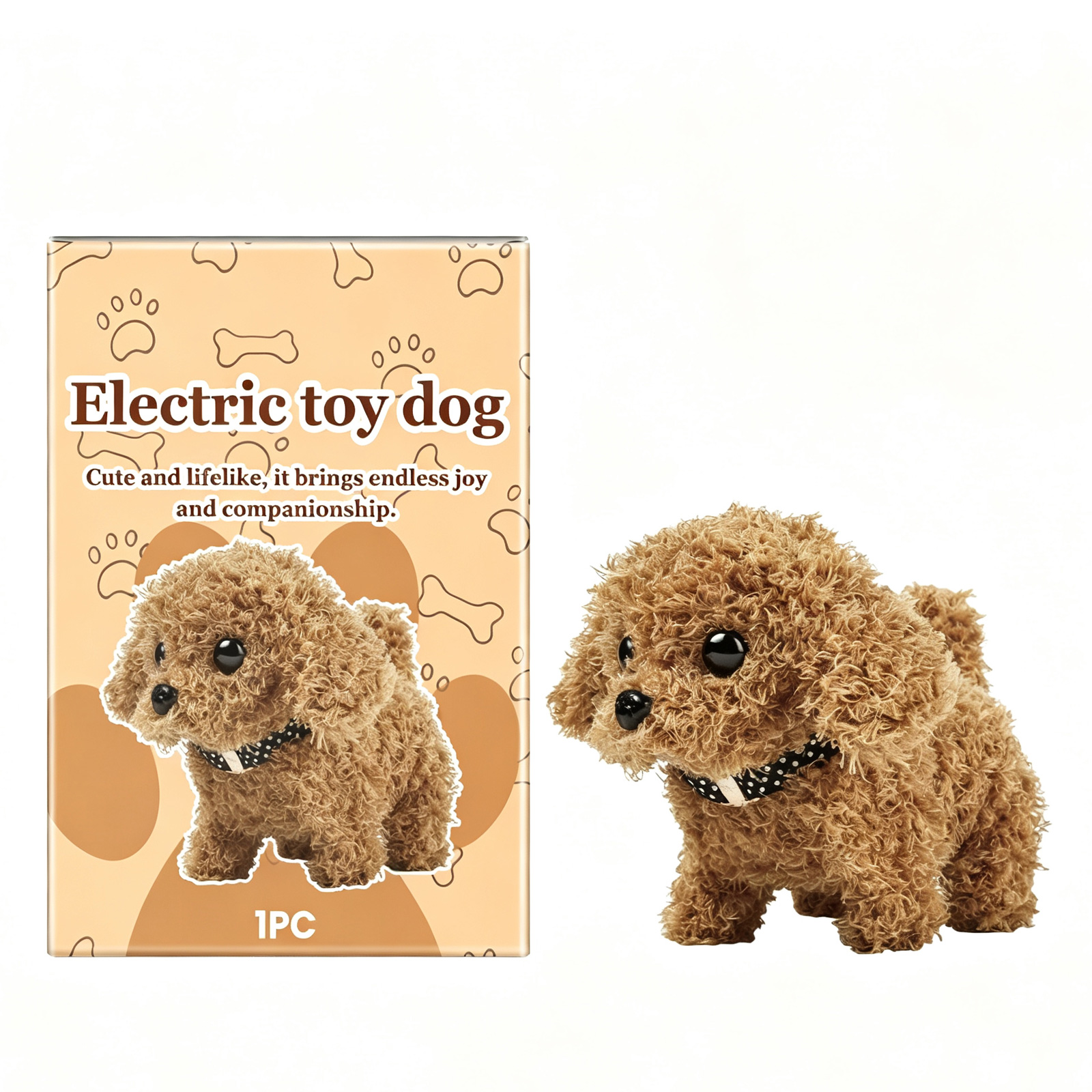 Cute Plush Juguetón Perro Eléctrico, Juguetón Interactivo de Perro Realista para Niños — imagen 1