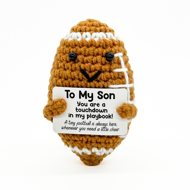 Handmade Knitted Doll Penguin Potato Turtle Dinosaur Donut Cartoon — image 11
