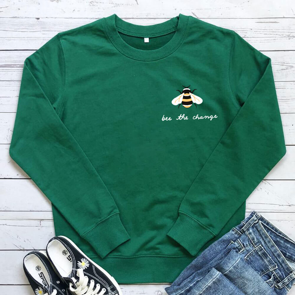 Bee The Change Bee Printed Hoodie — image 6