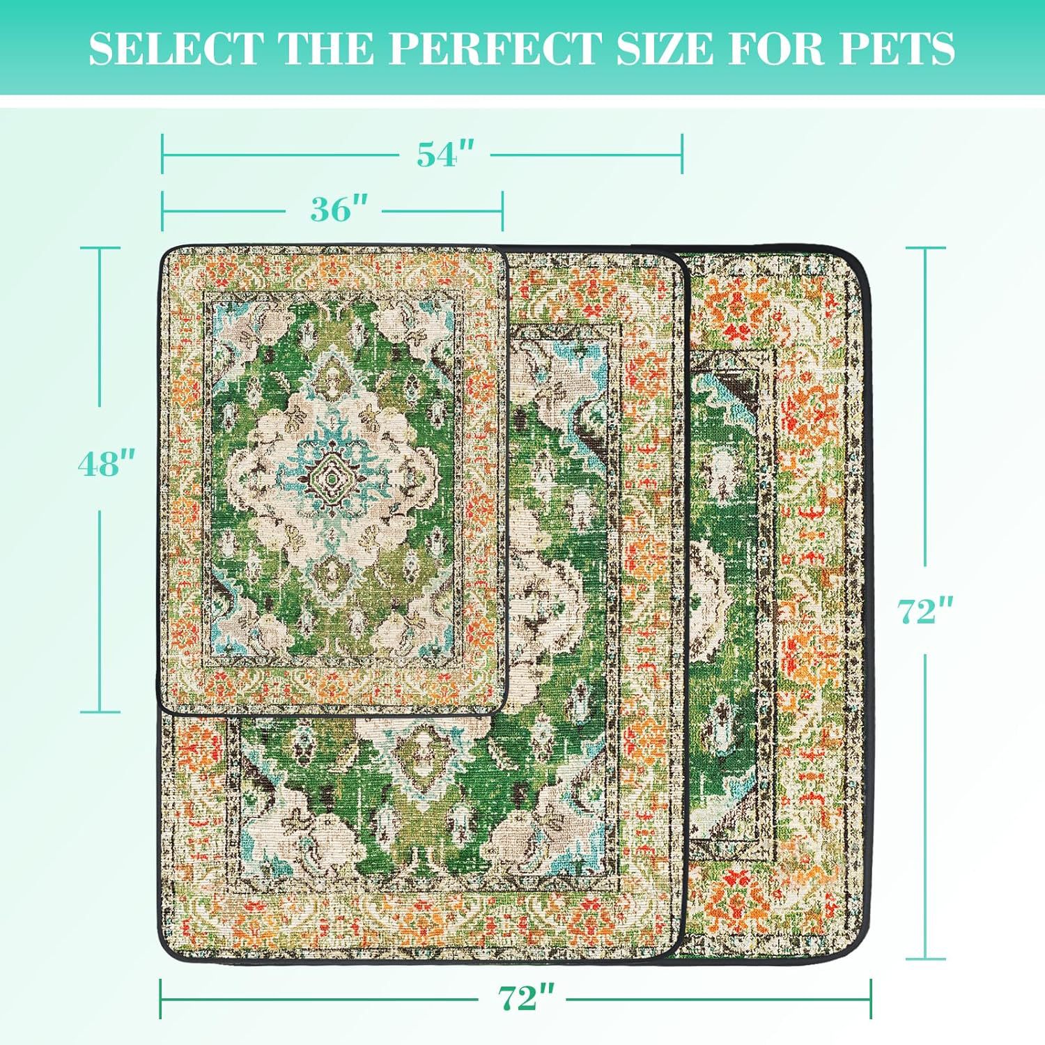 Scandinavian Minimalist Carpet Pet Mat, Stain-Resistant and Easy to Clean Sofa Coffee Table Mat, Urine-Proof Cat and Dog Pad — image 8