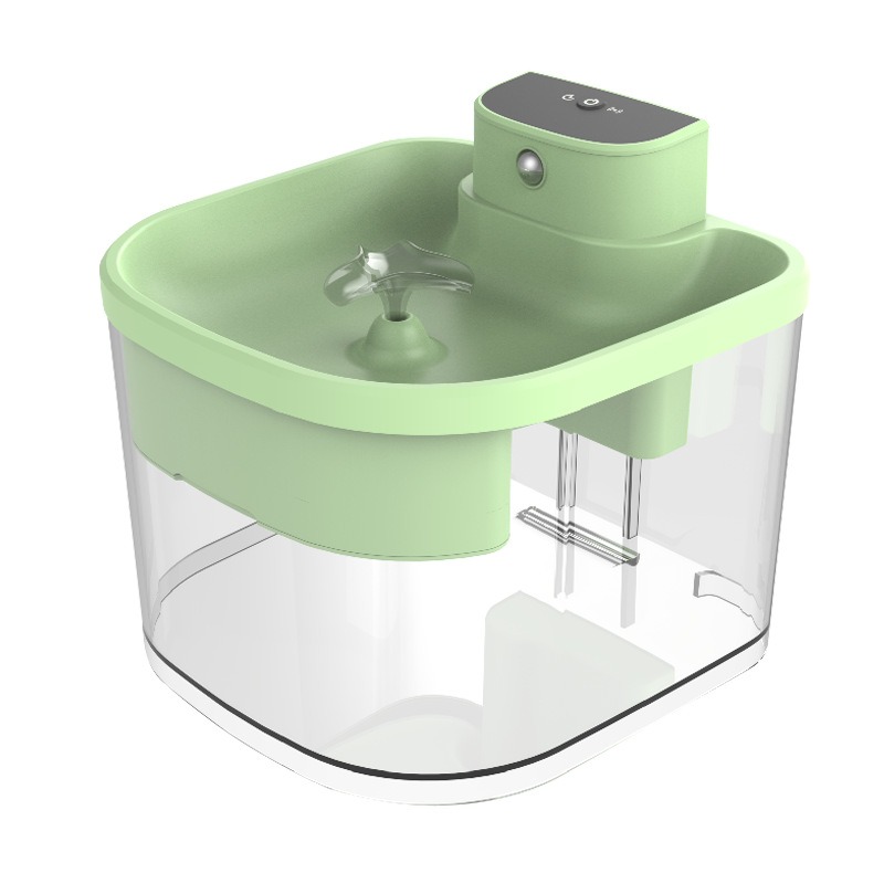 Dispensador de agua inalámbrico inductivo para gatos con gran capacidad, circulación automática sin enchufe, suministros inteligentes para mascotas, dispensador de agua silencioso — imagen 1