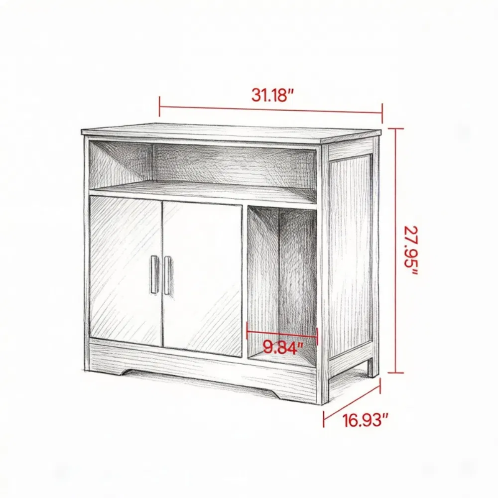 Wooden Cat Box Cabinet — image 4
