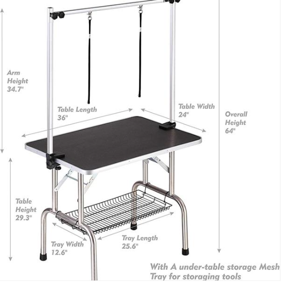 Mesa de Peluquería Profesional para Perros de 36 Pulgadas — imagen 3