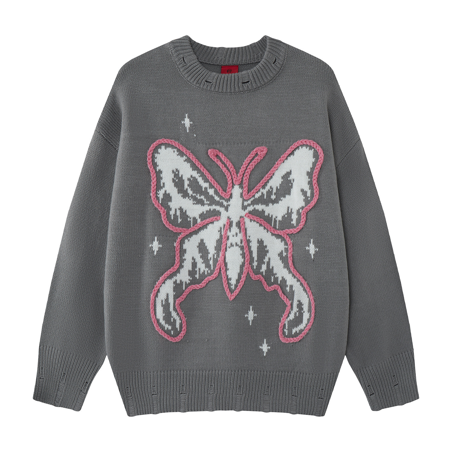 Butterfly jacquard destroys sweater — image 4