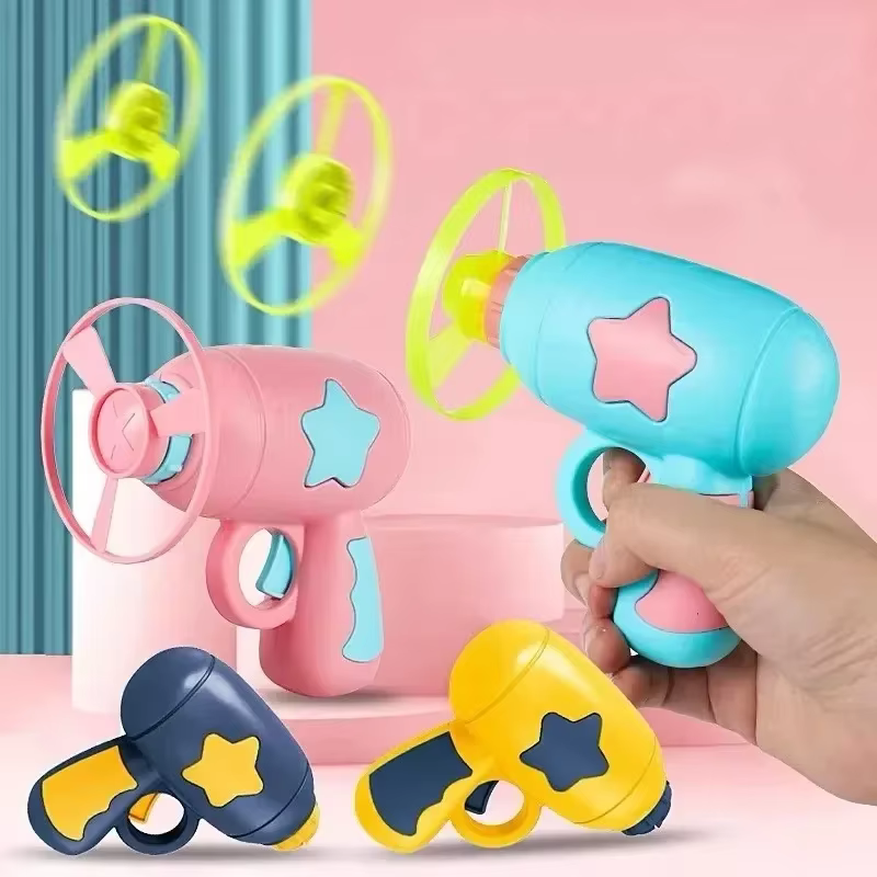 Funny Cat Toy Interactive Launch Pet Training Toy For Kitten Mini Flying Disc Shooting Gun Chasing Games Cat Toys Pet Supplies — image 5