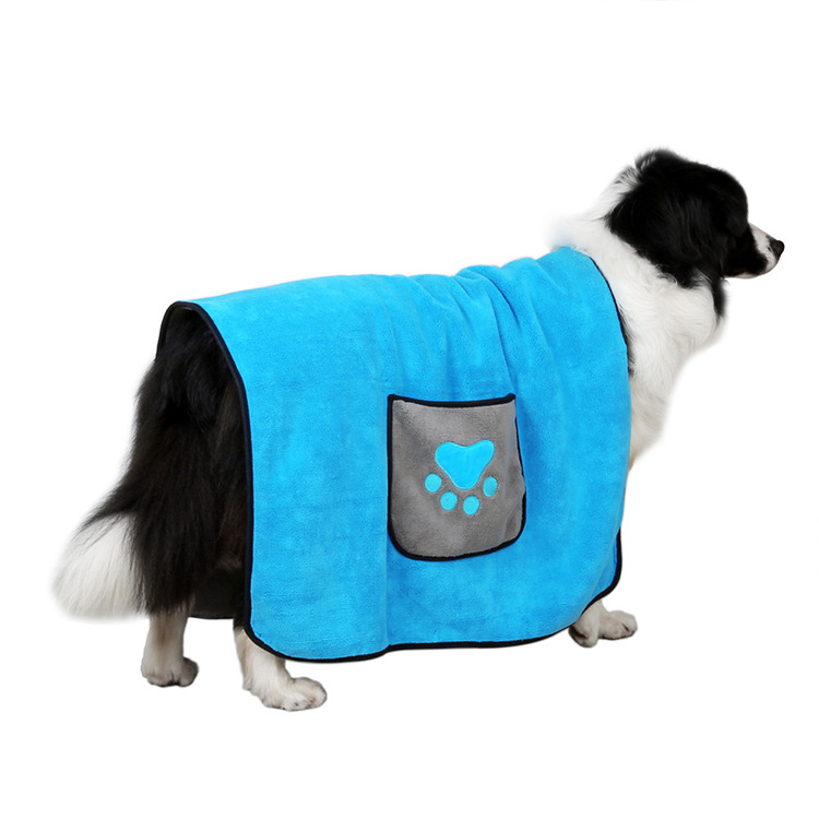 Toalla de Baño para Perros y Gatos doble Cara - Muy Finos Fibra Absorbente Ultrafina — imagen 2
